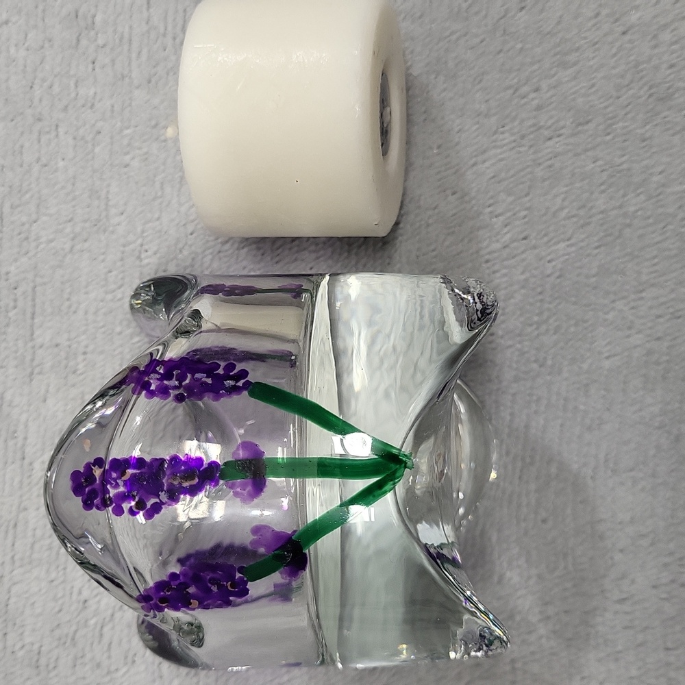 NWT Votive Candle Holder, Candle, and Bag ~ Unscented - Picture 3 of 11